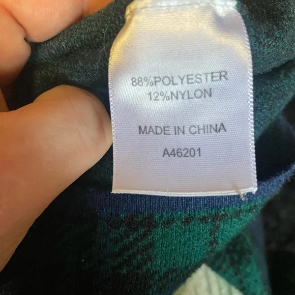 Appleseeds flannel print long sleeve top - Picture 10 of 10